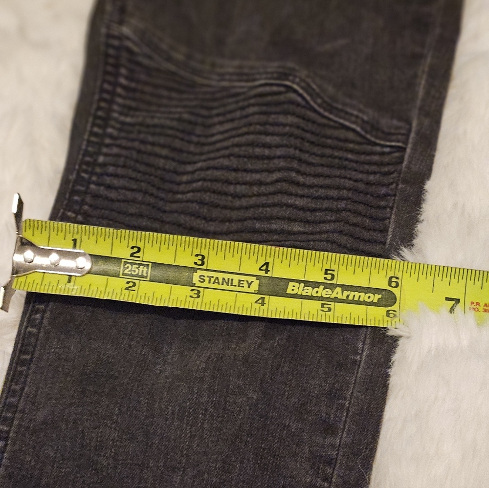 All Saints biker fit black skinny jeans - Picture 6 of 9
